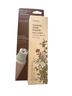 New GLAMFOX Eye Cream, Peptide Ginseng Multi, roller massage